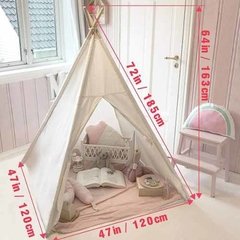 Tiny Land Teepee Carpa Para Niños Piso Y Bolso De Transporte - comprar online