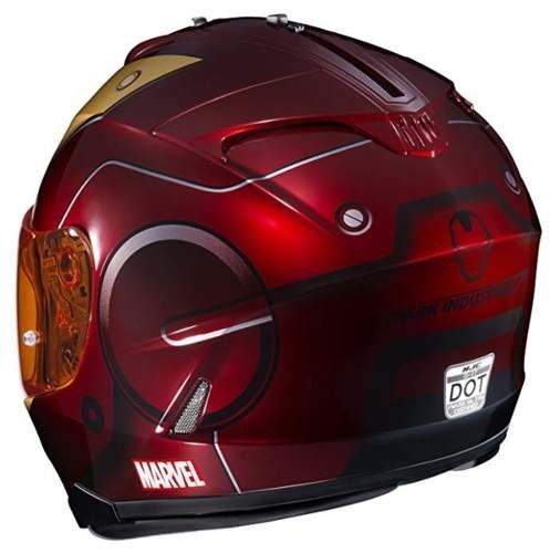 Casco de iron man moto hot sale