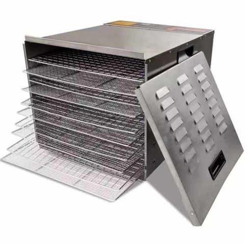 Deshidratador Alimentos Bandeja Acero Inoxidable 1000w