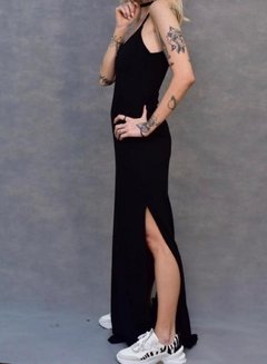 VESTIDO BÁSICO LONGO ALÇA - Julia Ribeiro store