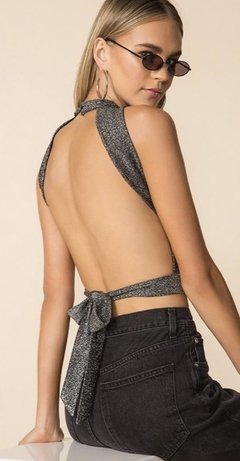 BLUSA CROPPED VICK LUREX - comprar online