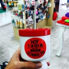 Mate plástico con bombilla - comprar online