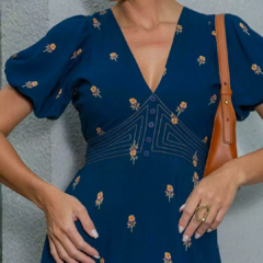 Vestido midi estampado