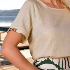 blusa com detalhe na manga pistachio 