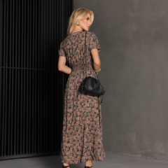 VESTIDO FLORAL COM BOTOES - loja online