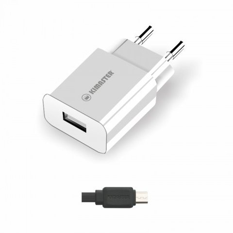 Carregador + Cabo Micro USB KT603 - Branco