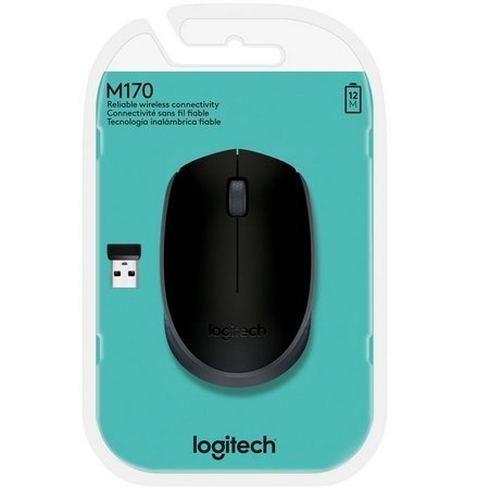 Mouse Logitech Wireless M170 - Preto - comprar online