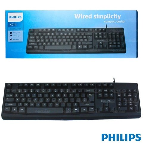 Teclado Keyboard USB Philips K214 - comprar online