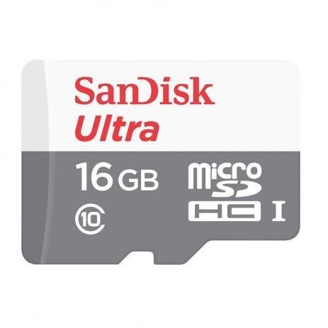 Cartão de Memoria Sandisk 16gb Micro sd CL10 80mb/s - comprar online