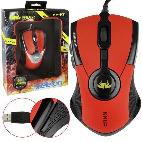 Mouse Knup 6D Gaming Kp-v21 - Led - comprar online