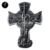 São Miguel Arcanjo - Crucifixo Porta / Parede - Prata Velha - comprar online