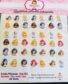 Combo Princesas ( 12mm) meia cartela com 42 UNI