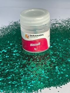 Glitter Flocado para Biscuit Esmeralda 4g SARAMANI