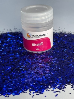 Glitter Flocado para Biscuit Safira 4g SARAMANIL