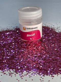 Glitter Flocado para Biscuit Quartzo Rosa 4g SARAM