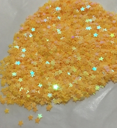 Aplique Estrela Paetê 3mm Amarela