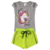 Conjunto Infantil Feminino Kappes com Short Saia Unicórnio