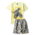 Conjunto Infantil Masculino Dino Motocross Amarelo