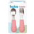 Kit Talheres Cabo em Silicone Buba Rosa