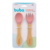 Kit Talheres Silicone e Bambu Buba Rosa