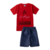 Conjunto Infantil Masculino Los Angeles Vermelho - comprar online