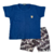 Conjunto Infantil Masculino Marinho Camuflado