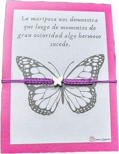 Pulsera Mariposa violeta