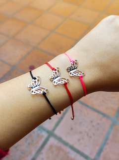 Pulseras amistad mariposas - Lunas Joyería