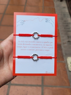 Pulseras hilo rojo tejidas - comprar online