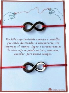 Pulseras del hilo rojo infinito en internet