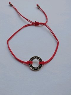 Pulseras del hilo rojo arandelas - Lunas Joyería