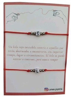 Pulseras del hilo rojo letras en internet