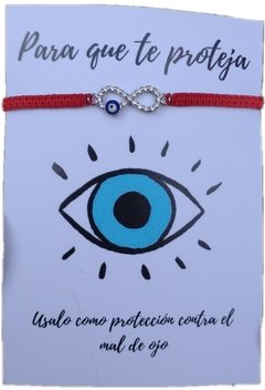 Pulsera infinito ojo turco