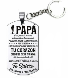 Llavero para papá personalizado