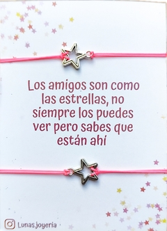 Pulseras de la amistad estrellas - comprar online