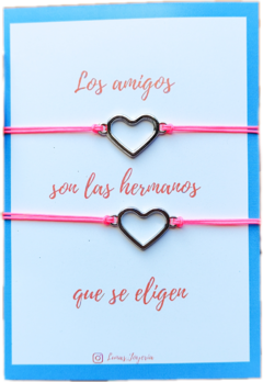 Pulseras de la amistad corazones en internet