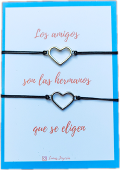 Pulseras de la amistad corazones - comprar online