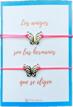 Pulseras amistad mariposas