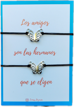 Pulseras amistad mariposas - comprar online