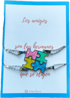 Collares para 4 amigos amistad