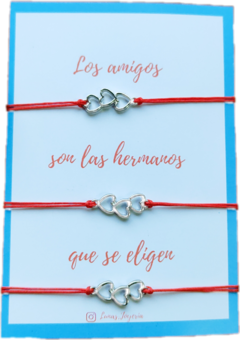 Pulseras para 3 amigas amistad