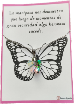 Collar mariposa cristal