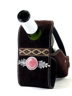 wine bottle holder with rhodochrosite - buy online