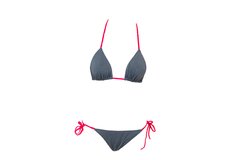 Bikini Tri Lace Taupe Red