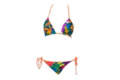 Bikini Tri Lace Giardino Salmon