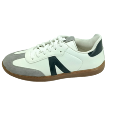 zapatillas bajas base flexible en natural en blanco Art 192