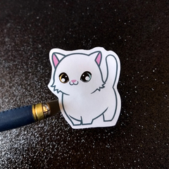 Plancha de Stickers: Gato Blanco - All About Cats