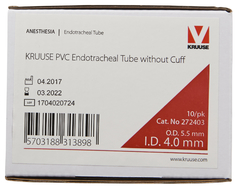 PVC Tubo Endotraqueal de 4.0 mm s/manguito - comprar online