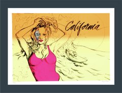 " Visit California " Gravura da Artista Americana - " Aiyana Udesen "