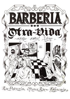 " Barberia " Poster Otra-Vida - comprar online